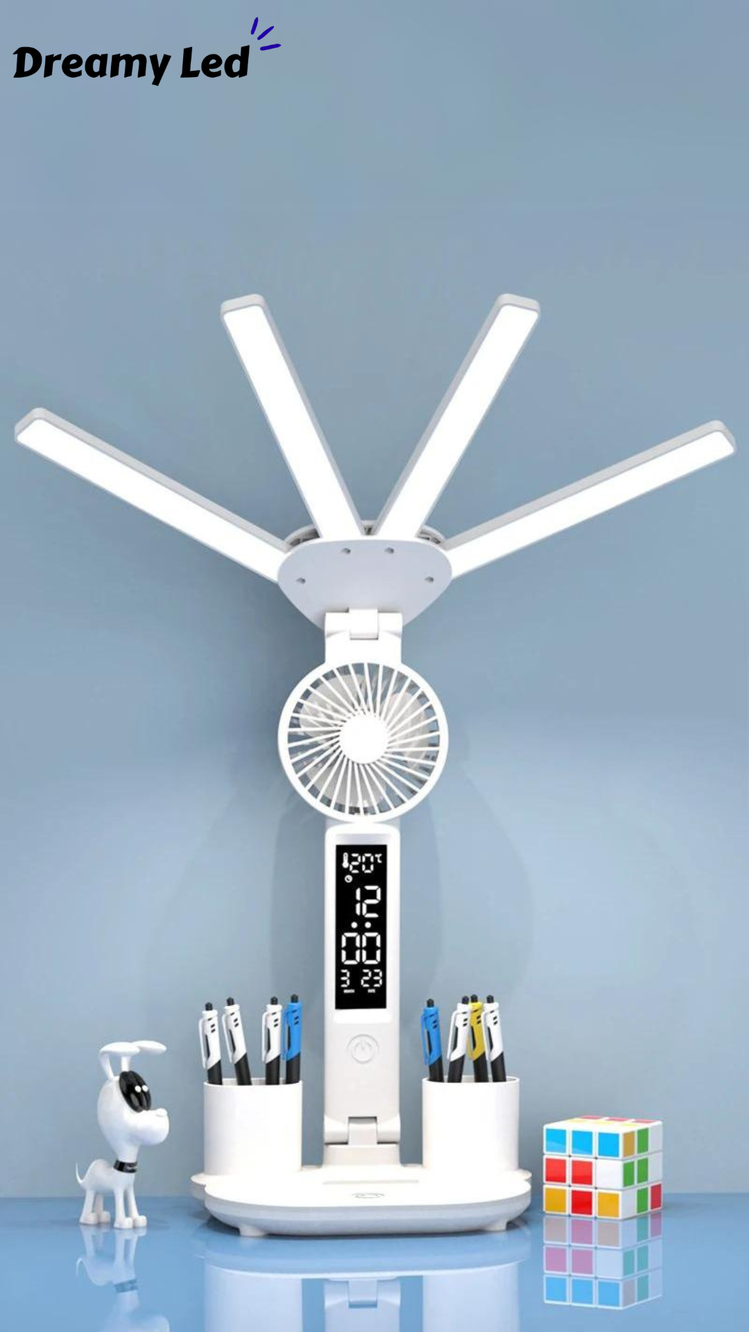MultiGlow™ 3 in 1 Four-Headed LED Desk Lamp - Dreamy Led